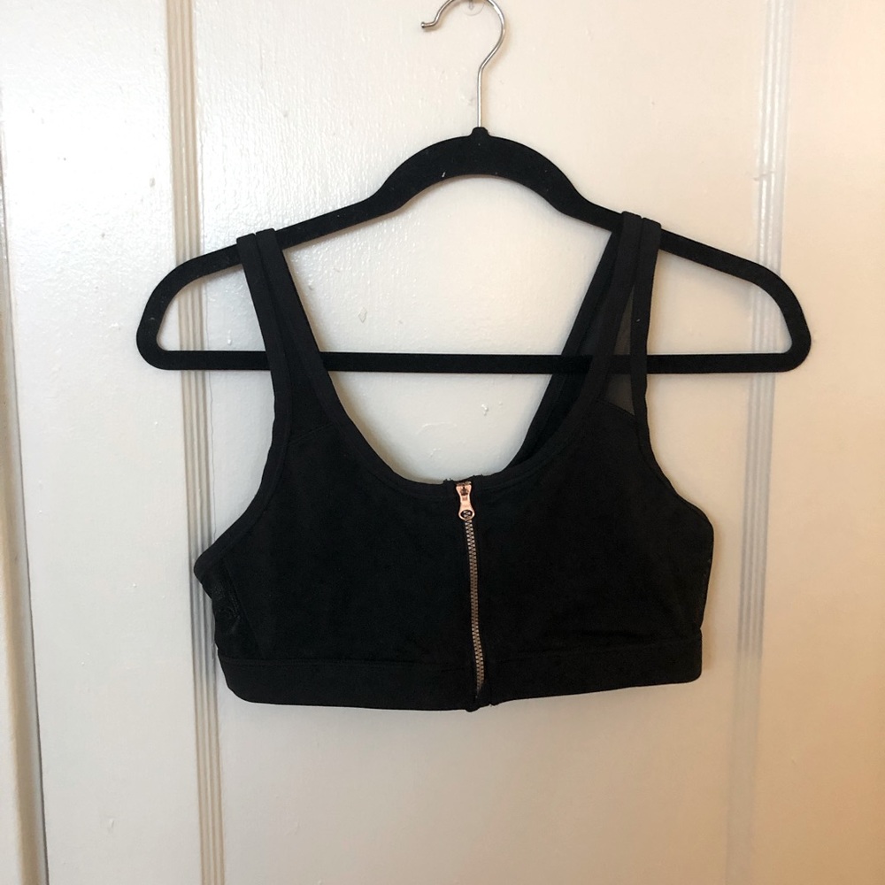 Aerie Zip Front Sports Bra